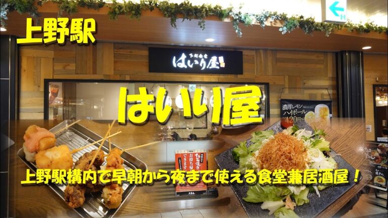 上野駅改札内のおすすめレストランガイド