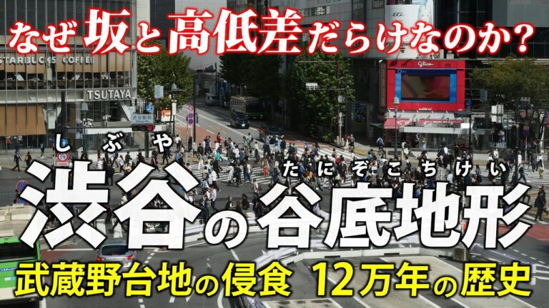 渋谷の地形図を徹底解剖