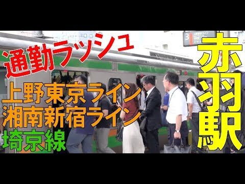赤羽駅から上野への東京ライン時刻表