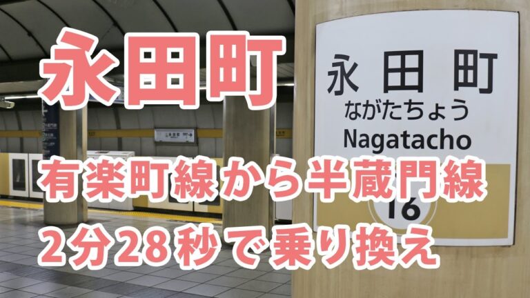 永田町での有楽町線と半蔵門線の乗り換えガイド