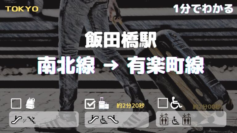 飯田橋駅での南北線と有楽町線のスムーズな乗り換えガイド