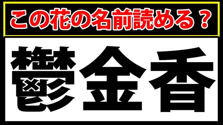 三文字でわかる花の名前