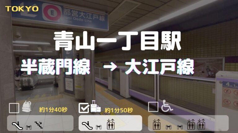 青山一丁目駅の大江戸線乗り換えガイド