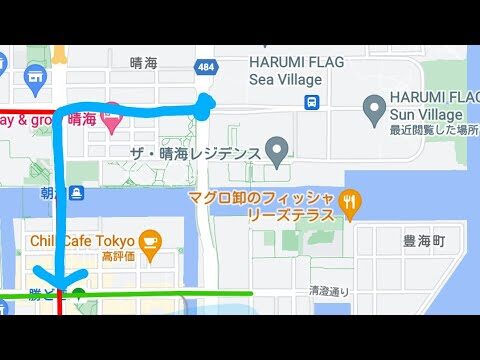 ここから勝どき駅へのアクセスガイド