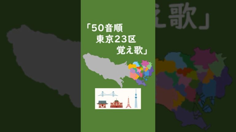 東京23区のあいうえお順一覧